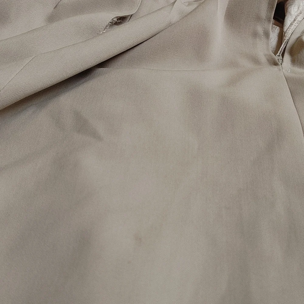 Vintage Louis Féraud Gabardine Worsted Wool Pleated w Pockets Skirt 2/4